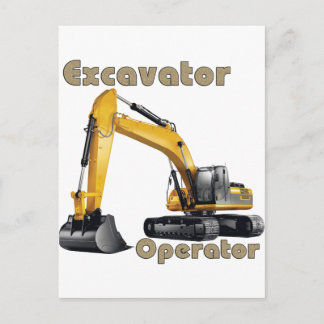 Excavator-operator Briefkaart