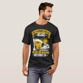 Excavator Operator Construction Manager Worker Bac T-shirt (Voorkant volledig)