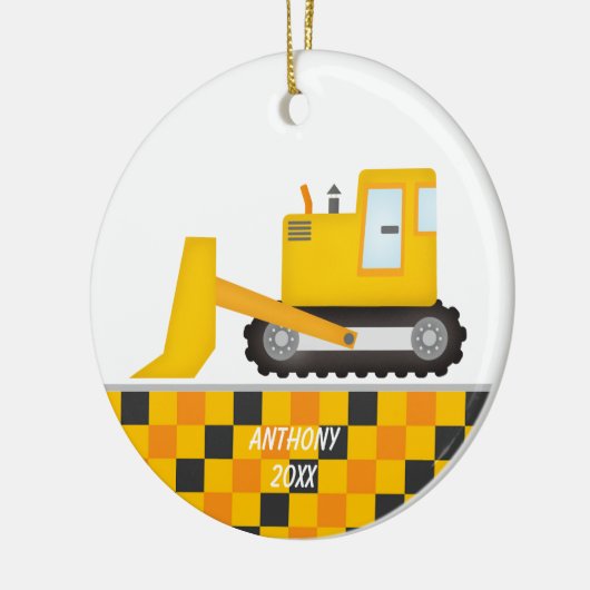 Excavator Personalized Ornament-constructie Keramisch Ornament (Links)