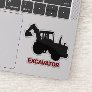 Excavator-pictogram Sticker