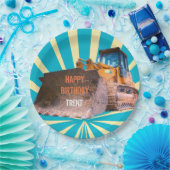 Excavator Thed Papieren Bordje (Feest)