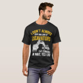 Excavator Vader en Zoon Zware Apparatuur T-shirt (Voorkant volledig)