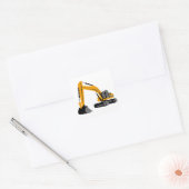 Excavator Vierkante Sticker (Envelop)