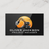 Excavator | Zon en bomen Visitekaartje (Voorkant)
