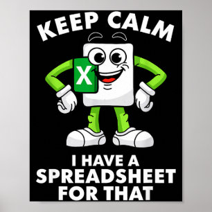 Excel-collega werknemer afscheid afscheid verjaard poster