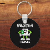 Excel Coworker Birthday Employee Farewell Goodbye Sleutelhanger (Voorkant)