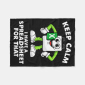 Excel Coworker Employee Farewell Goodbye Birthday Fleece Deken (Voorkant (Horizontaal))