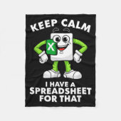 Excel Coworker Employee Farewell Goodbye Birthday Fleece Deken (Voorkant)