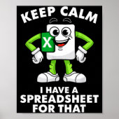 Excel Coworker Employee Farewell Goodbye Birthday Poster (Voorkant)