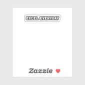 Excel dagelijkse continue verbetering sticker (Vel)