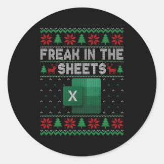 Excel Freak in de Spreadsheet Lelijk Ronde Sticker