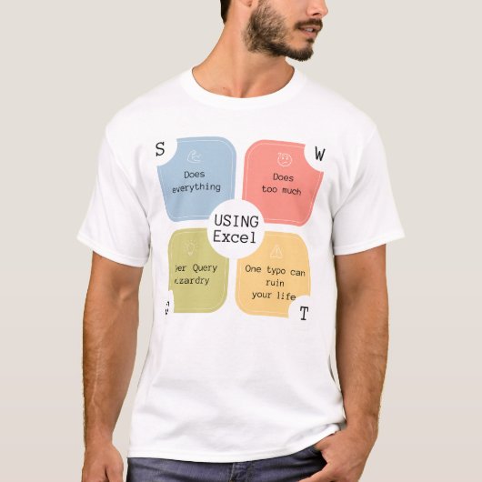 Excel-Humor | Voor Excel Wizard | Grappige spreads T-shirt (Voorkant)
