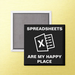 Excel Spreadsheets Boekhoudkantoor Humor Magneet