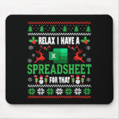 Excel Ugly Christmas Sweater I Have A Spreadsheet Muismat (Voorkant)