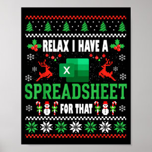 Excel vilain pull de Noël J'ai un tableau