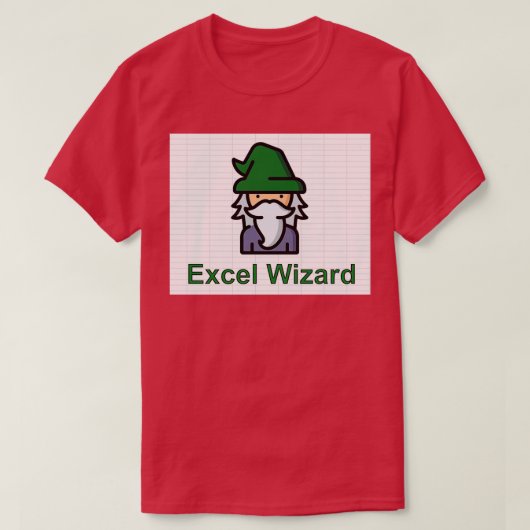Excel Wizard T-shirt (Design voorkant)