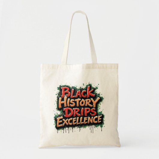 Excellence Drips Tote Bag (Voorkant)