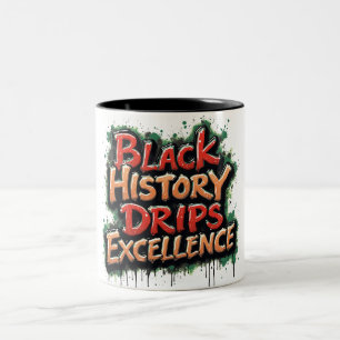 Excellence Drips Tweekleurige Koffiemok