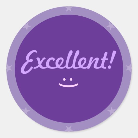 Excellent 1 - Série des autocollants pour enseigna (Devant)