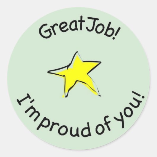 excellent autocollant pour les enfants (Devant)