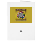 Excellente carte de joyeux anniversaire de feuille (Dos)