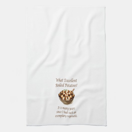 Excellente Pomme de terre cuite Citation Serviette (Vertical)