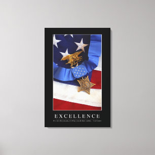 Excellentie: Inspirerend prijsopgave Canvas Afdruk