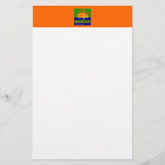 Excelorater Coffee Label Art Stationery Briefpapier (Voorkant)