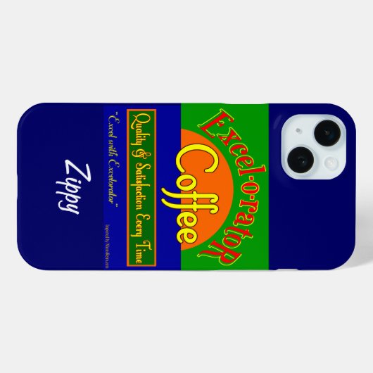 Excelorator Café Funny Retro Art coque iphone (Verso (horizontal))