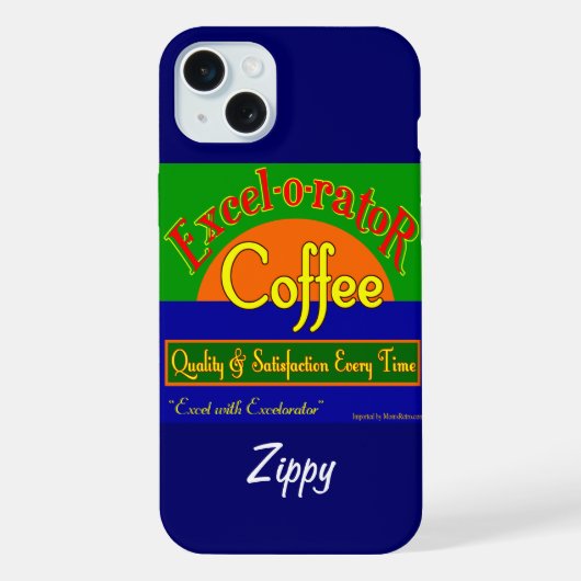 Excelorator Café Funny Retro Art coque iphone (Verso)