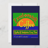 Excelorator Coffee Aangepaste Uitnodiging Sjabloon (Voorkant)