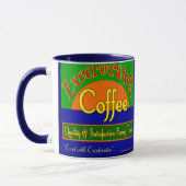 Excelorator Coffee Retro Label Art Mok (Links)