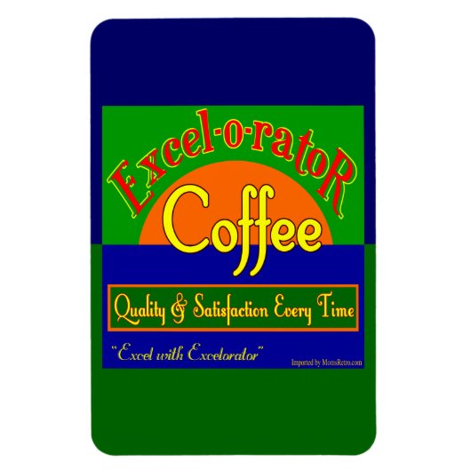 Excelorator Koffie Nieuwe Retro Krat Art Magneten (Verticaal)
