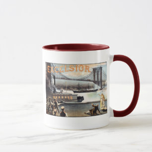 Excelsior 1883 Brooklyn Bridge New York Mok
