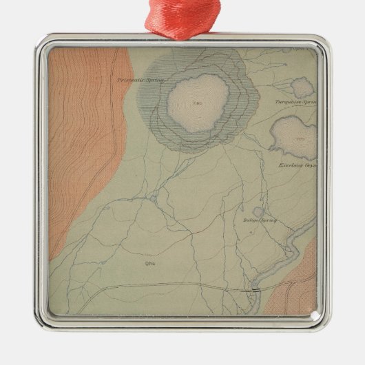 Excelsior Geyser Basin Metalen Ornament (Voorkant)