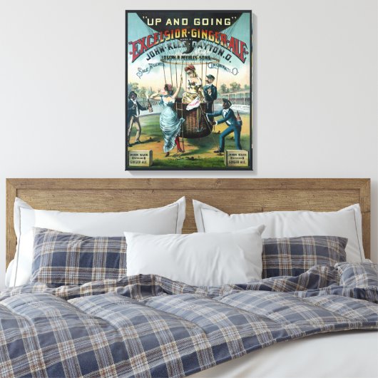 Excelsior Ginger Ale Canvas Afdruk (Insitu (Slaapkamer))