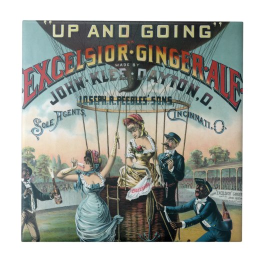 Excelsior Ginger Ale Tegeltje (Voorkant)
