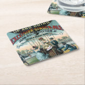 Excelsior Ginger Ale Vierkante Kartonnen Onderzetter (Schuin)