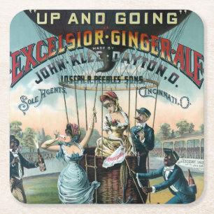 Excelsior Ginger Ale Vierkante Kartonnen Onderzetter