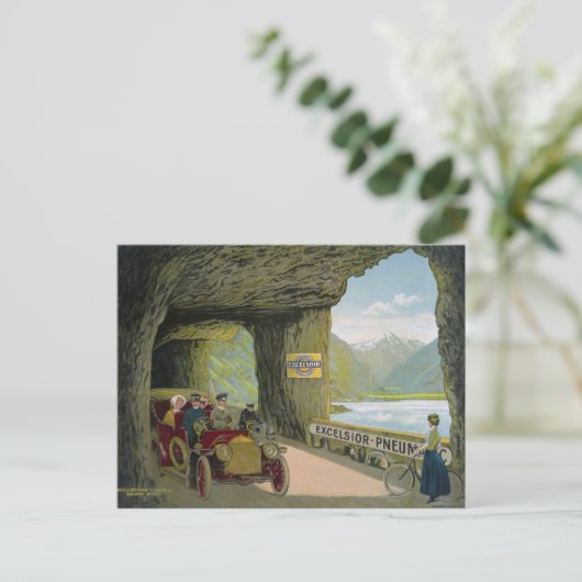  Excelsior-Pneumatic Automotive and Bicycle Briefkaart (Staand voorkant)