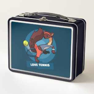Excentrieke dennenmarter-liefde tennis trucschot k
