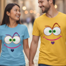 Excentrieke Minimalistische Smiley Gezicht Hart Gr