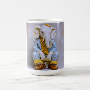 Excentrieke Olifant Blauwe Pak Koffiemok