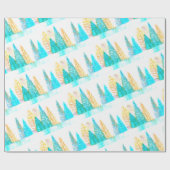 Excentrisch dennenpapier cadeaupapier (Vlak)