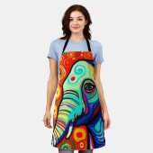 Excentrische olifant schort (Gedragen)