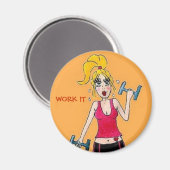 Excercise Girl Magnet (Recto/Verso)