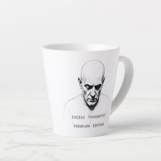 Excess Thoughts? Premium Edition Latte Mok (Rechterhoek)
