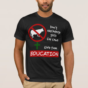 Exchange Girls niet voor Koeien, geef ze onderwijs T-shirt