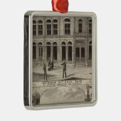 Exchange National Bank of Downs, Kansas Metalen Ornament (Rechts)