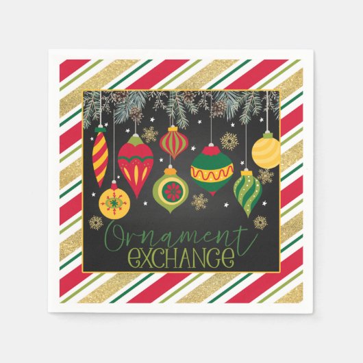 Exchange Party Napkin voor sierdoeleinden - Blk Servet (Voorkant)